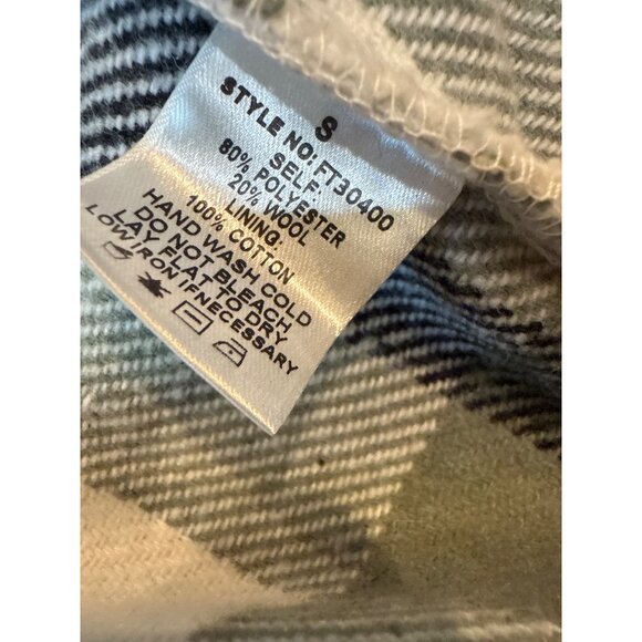 Carly Jean Los Angeles Plaid Belted Robe  80% Polyester & 20% Wool  Womens S - Picture 7 of 12